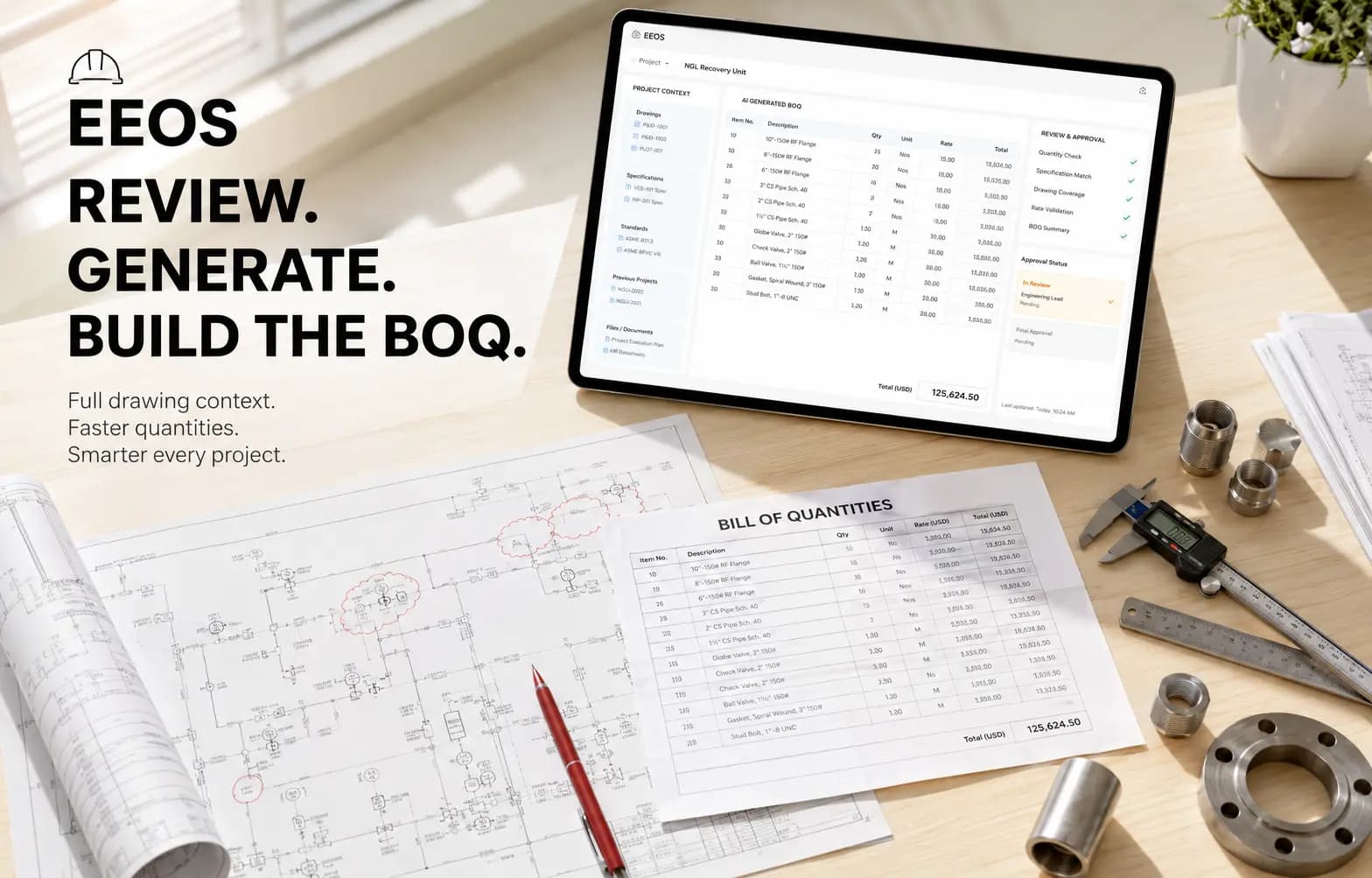 EEOS — BOQ review and generation